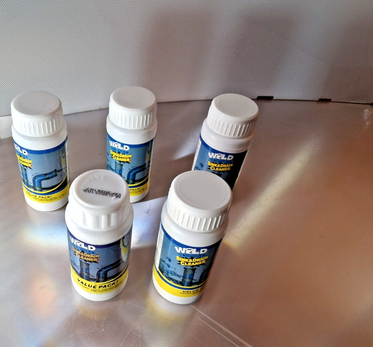 Wild Tornado Powerful Sink Drain Cleaner High Efficiency Clogging Cleaner,5/Pack