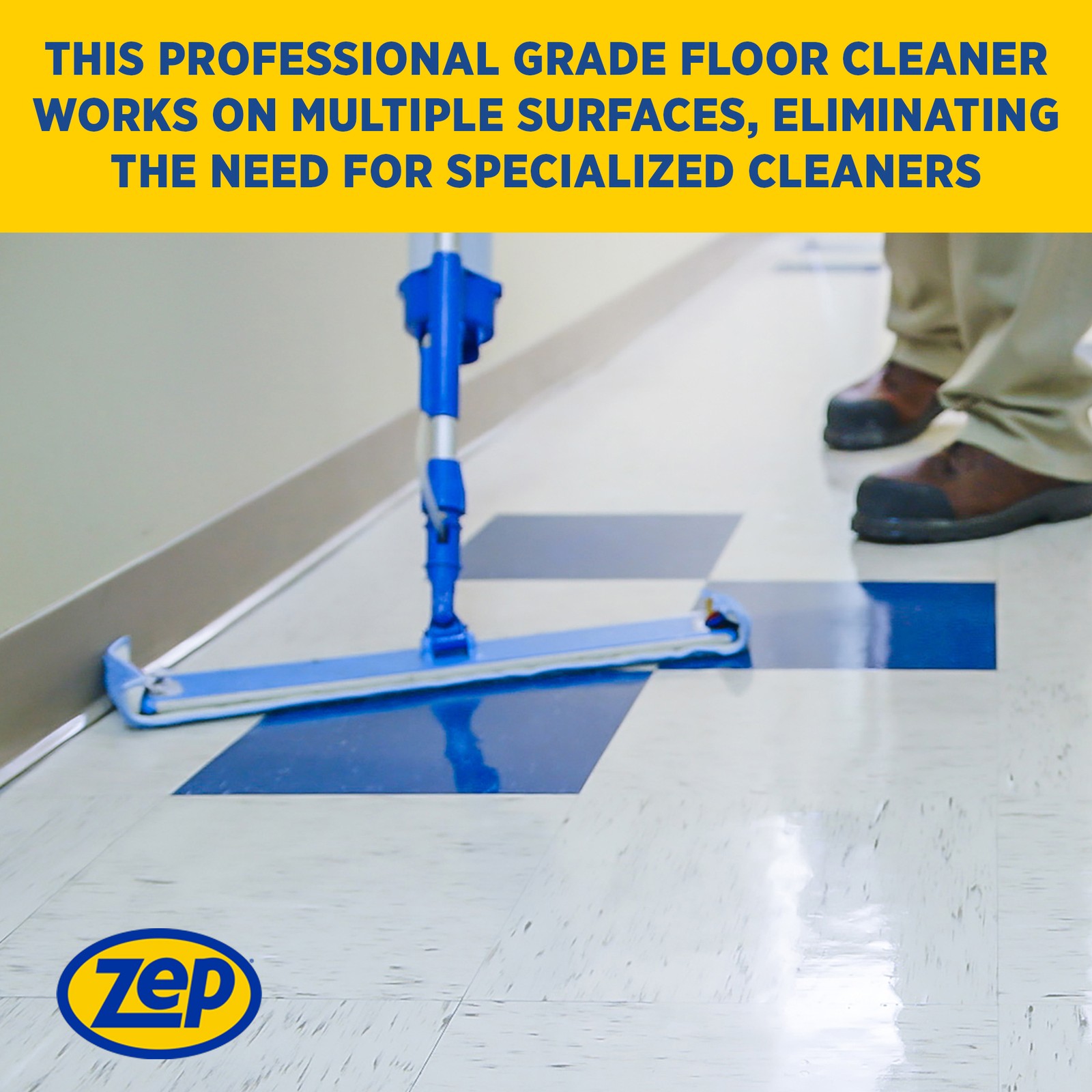 Zep Spray Mop Refill and Floor Cleaner – 1 Gallon (Case of 4) ZUMSF128 –