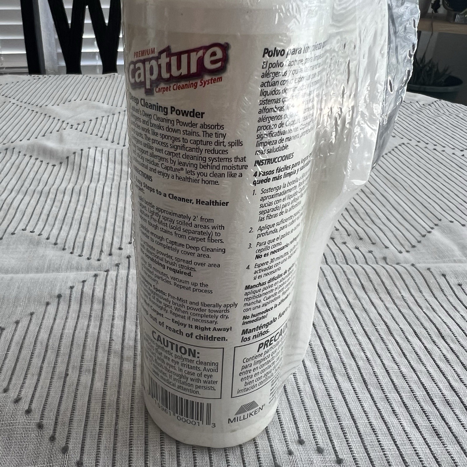 premium Capture Carpet deep cleaning powder W/Brush Made In USA 8oz
