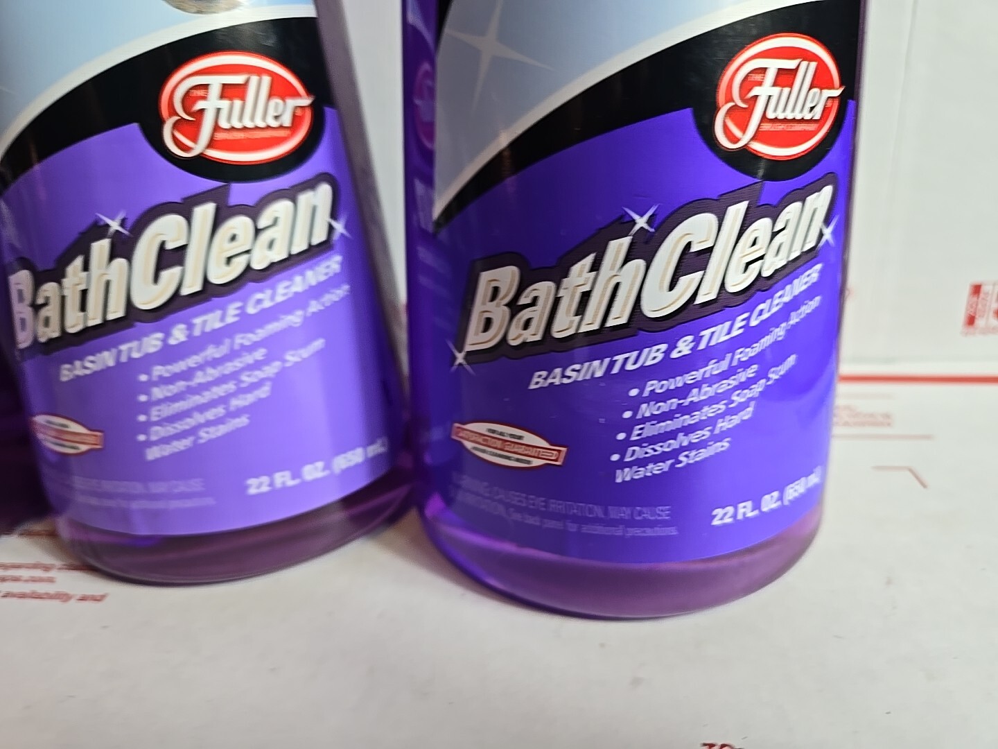 Lot Of 3-Fuller Brush BathClean Dissolves Soap Scum Hard Water Stains 22oz Each*