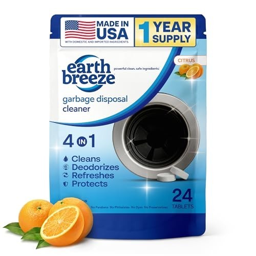 4-in-1 Citrus Garbage Disposal Cleaner Tablets – Clean, Deodorize, Refresh & Pro