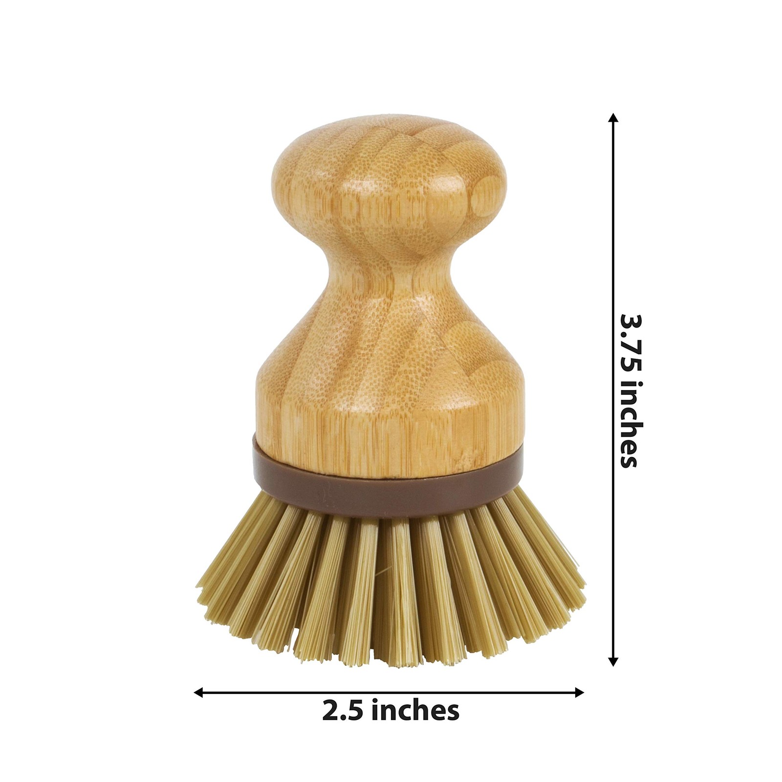 Naturals Mini Scrub Brush, Made of Sustainable and Recycled Plastic, Scrub Po…