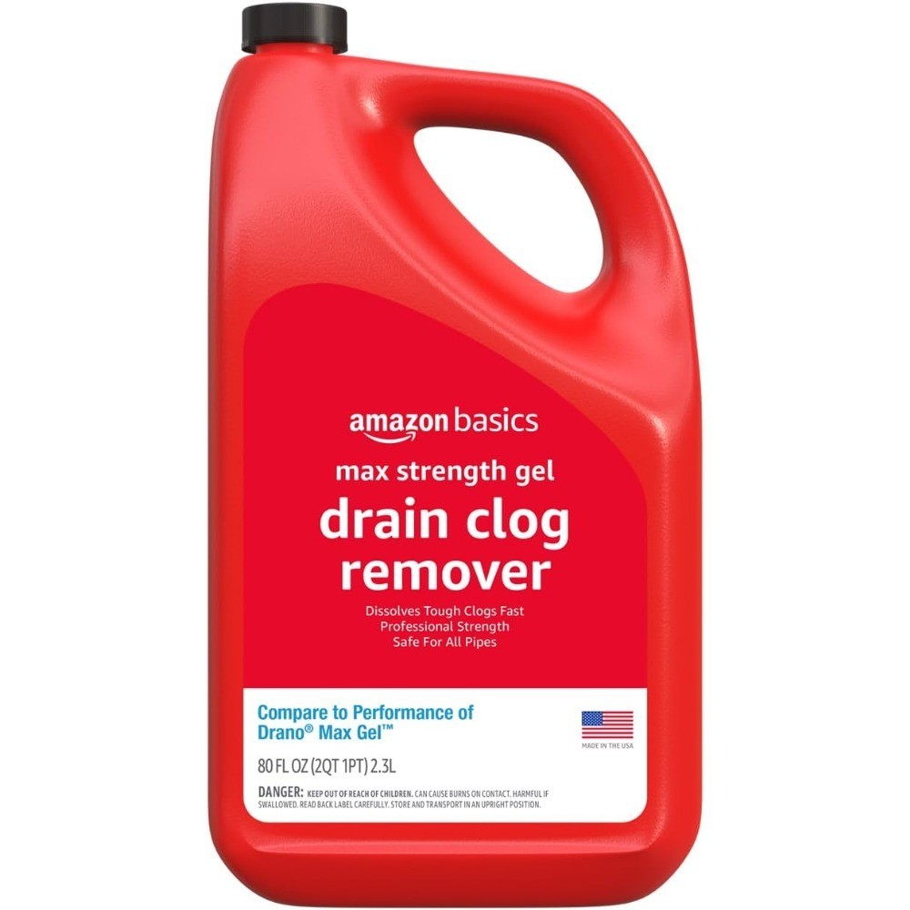 Powerful Drain Cleaner Gel for Hair Clogs and Grease Safe for All Plumbing Pipes