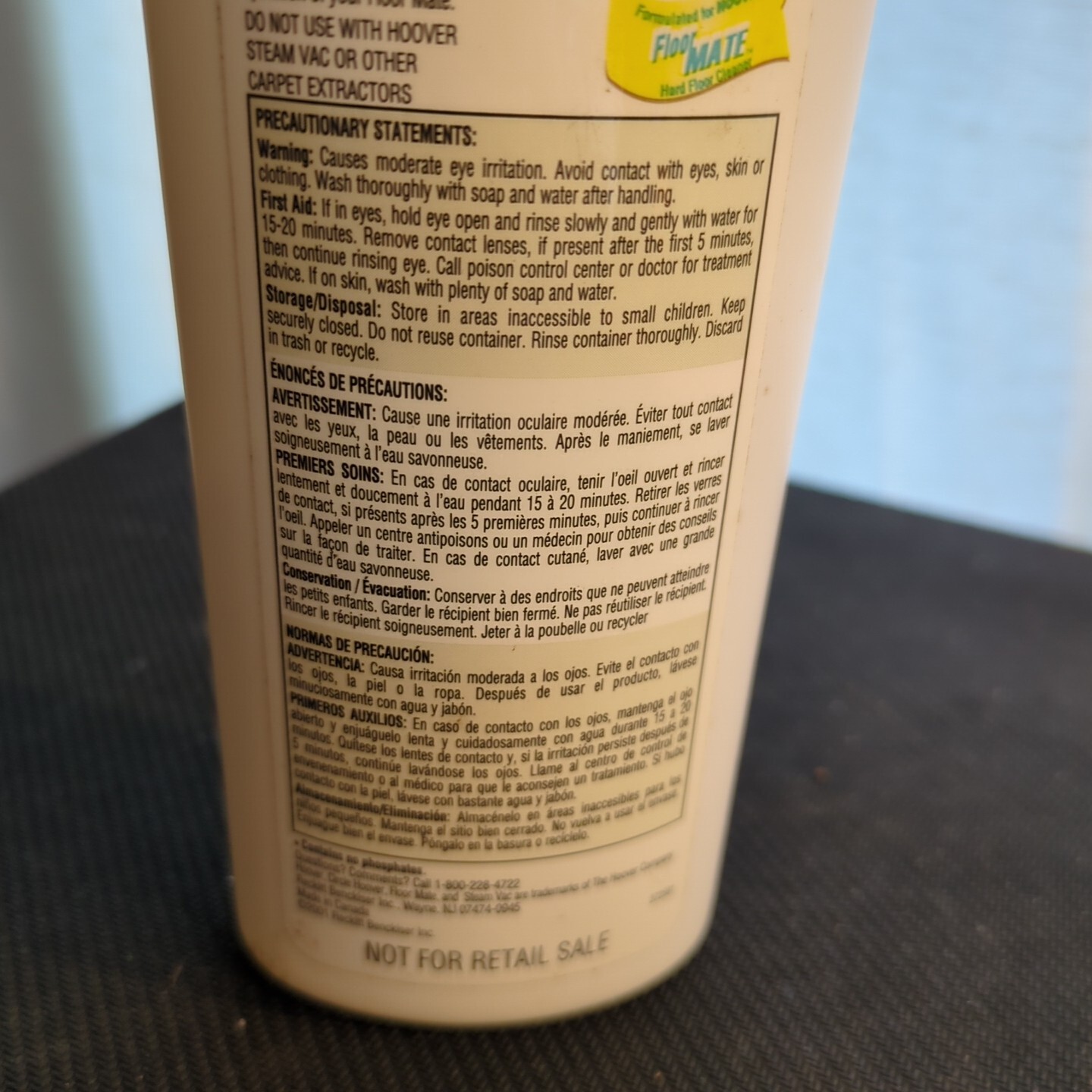 Hoover Old English Floormate Machine Formula Wood Floor Cleaner 8oz Sealed NEW