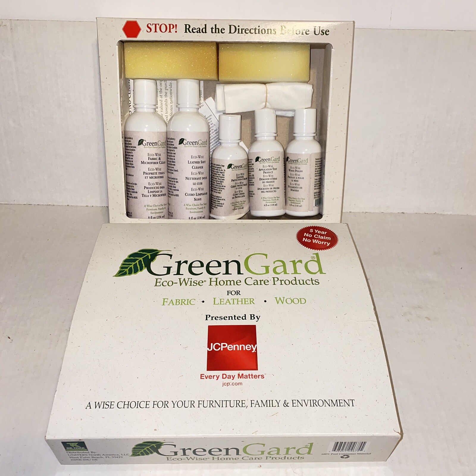 Green Gard Eco Wise Home Care Furniture Products for Fabric Leather & Wood 9 Pcs