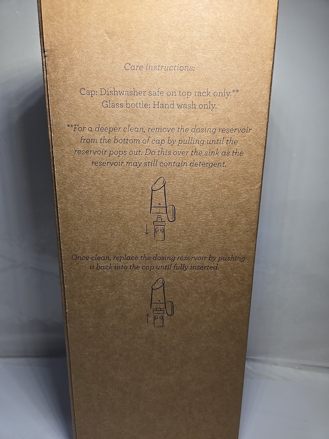 Grove Collaborative Laundry Detergent Dispenser Clear Grove Laundry Bottle Glass
