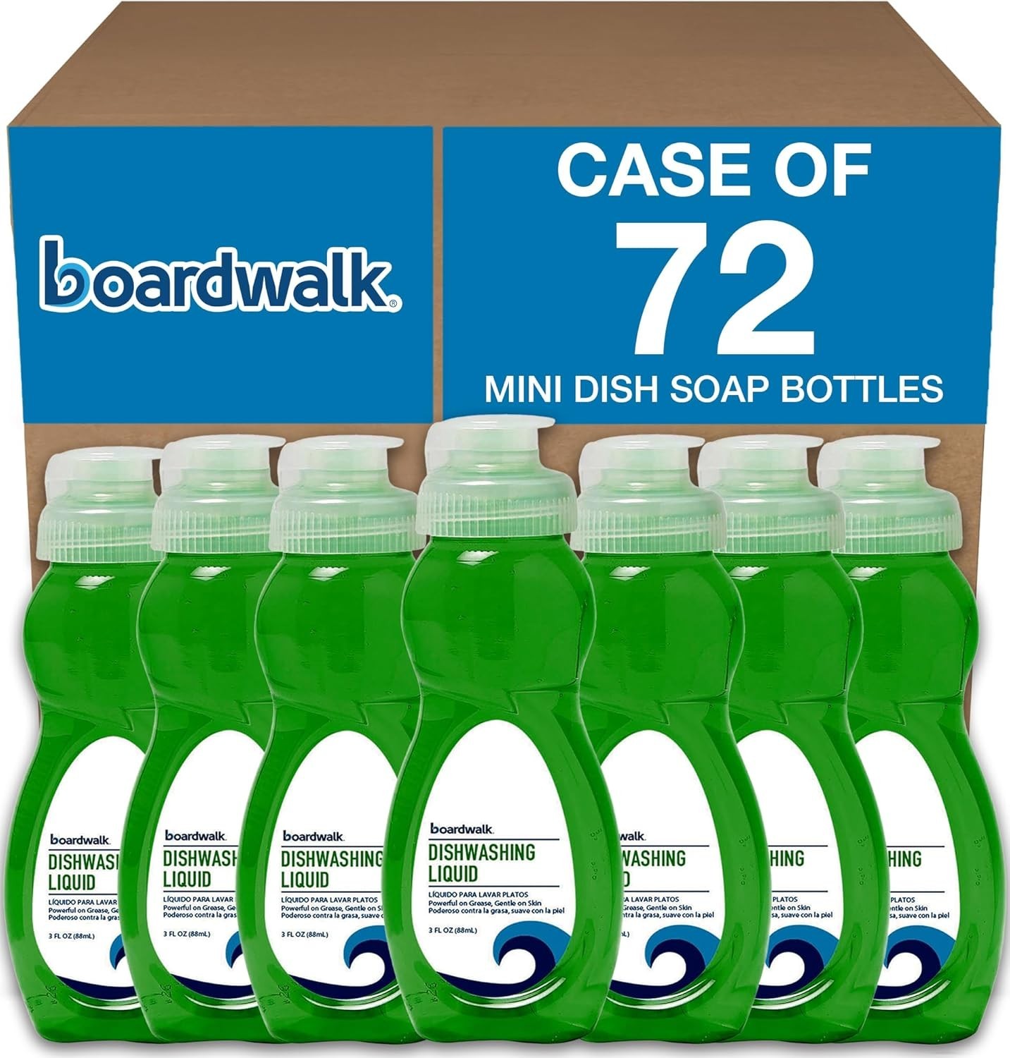 Dishwashing Liquid, Travel Dish Soap, Fresh Scent, 3 fl Ounce Bottle, Case of…
