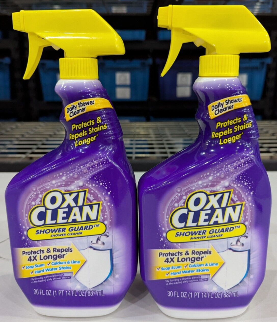 OxiClean Shower Guard 30oz – Daily Cleaner for All Bathroom Surfaces – 2 Pack