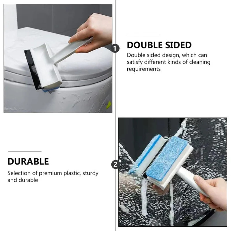Multifunctional Double-Sided Glass Sponge Cleaning Brush Wiper Mirror Glass Tile