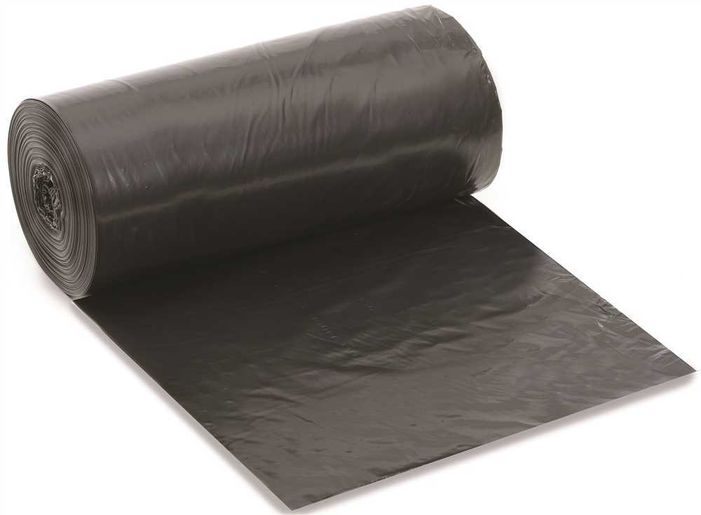 7 Gal. to 10 Gal. 0.9 mil 24 in. x 24 in. Black Low-Density Trash Bags BLK – pac