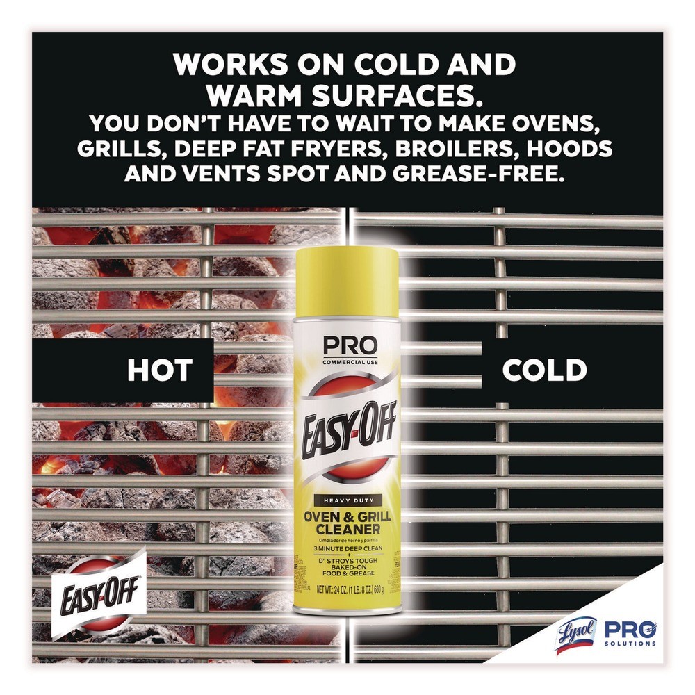 Professional EASY-OFF 85261EA 24 oz. Spray Oven/Grill Cleaner – Unscented New