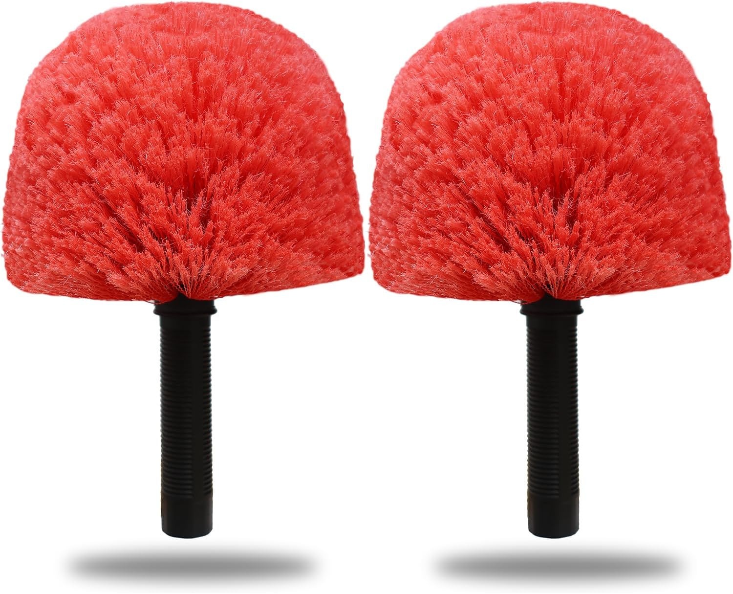 2 Pack Twist-On Cobweb Duster Head Brush – Indoor & Outdoor Spider Web Cleaning