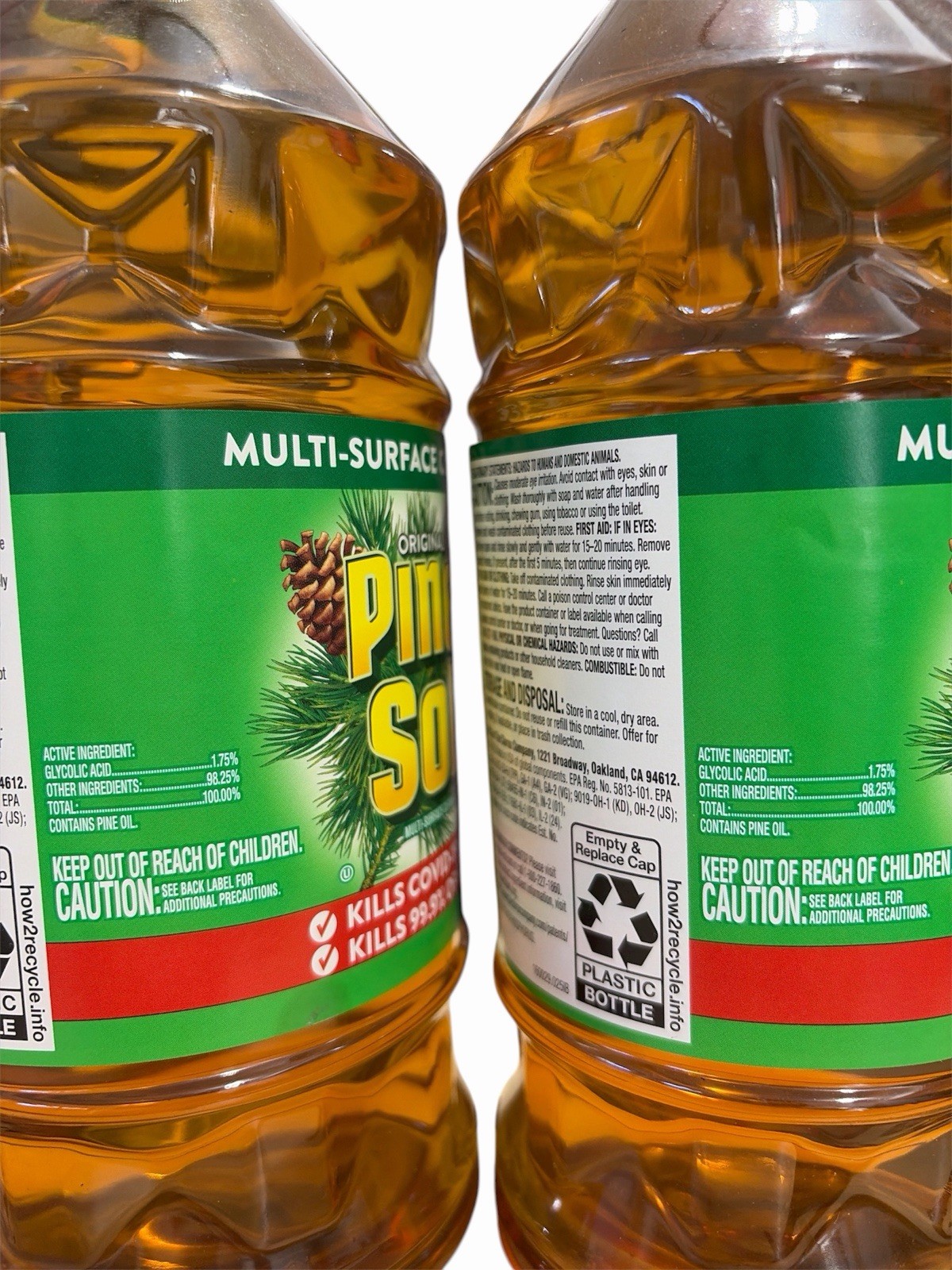 2x Pine-Sol All Purpose Cleaner Original Formula With Pine Oil 4O oz Each
