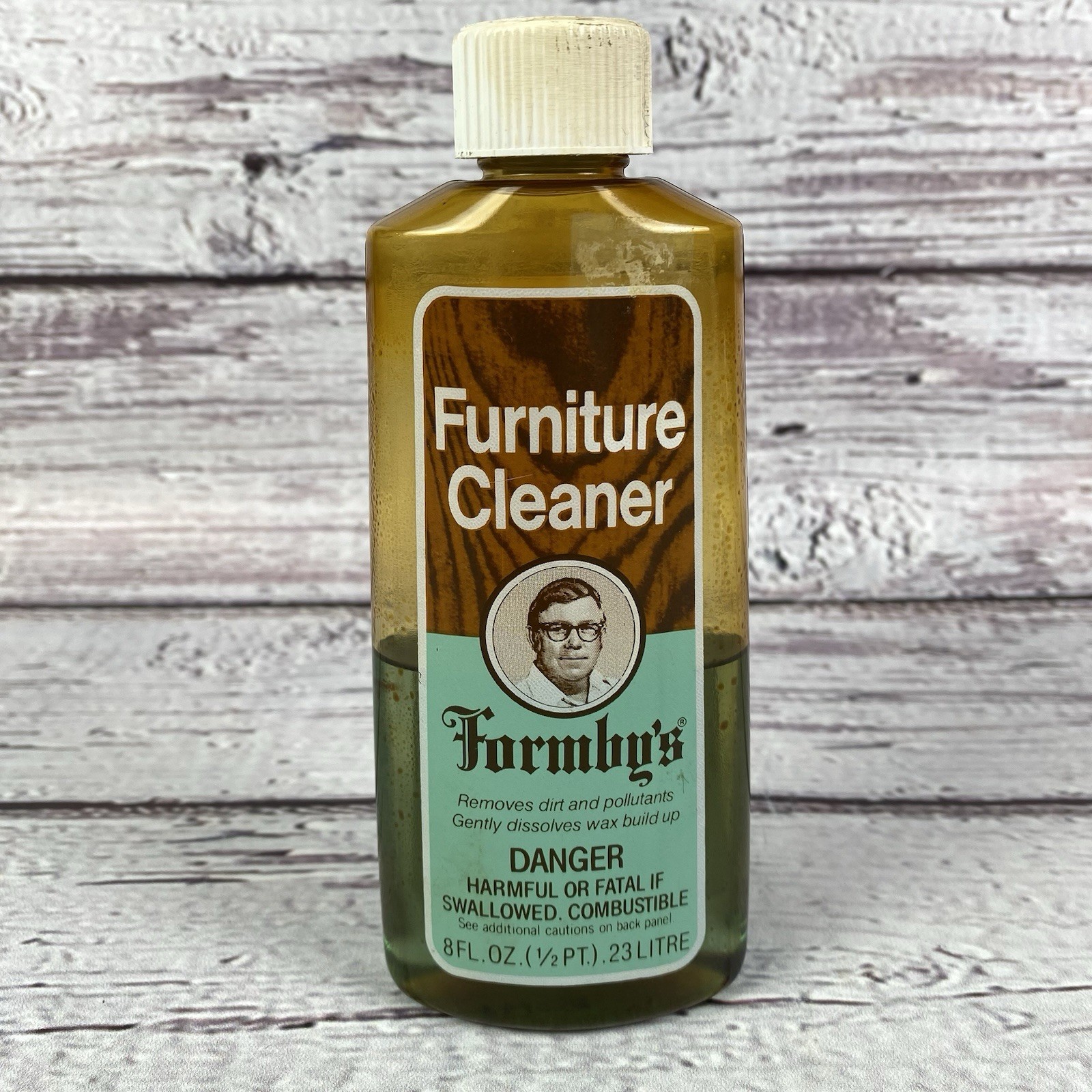 Formby’s Furniture Cleaner 8 fl oz Container Half Full Vintage Discontinued