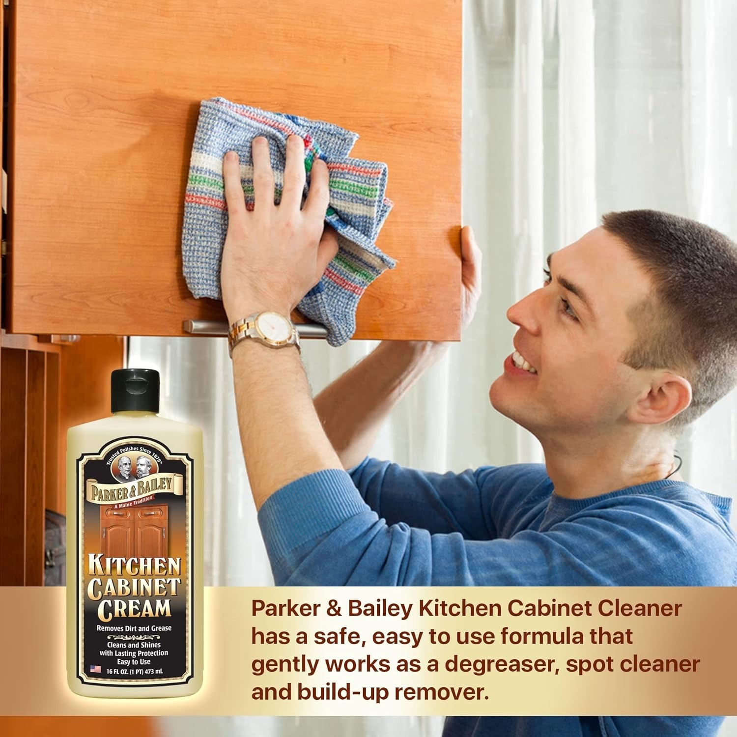 12oz Wood Restorer & Protector Cream for Cabinets and Furniture – Low Odor