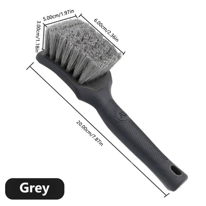 SEAMETAL Car Wheel Hub Washing Brush anti Slip Handle Car Tire Wheel Rim Cleanin