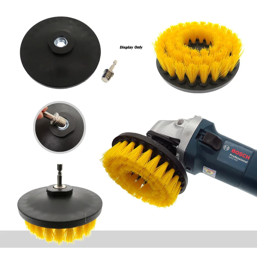5 Inch Power Scrubber Brush Electric Cleaning Brush M14 Thread for Cleaning Carp