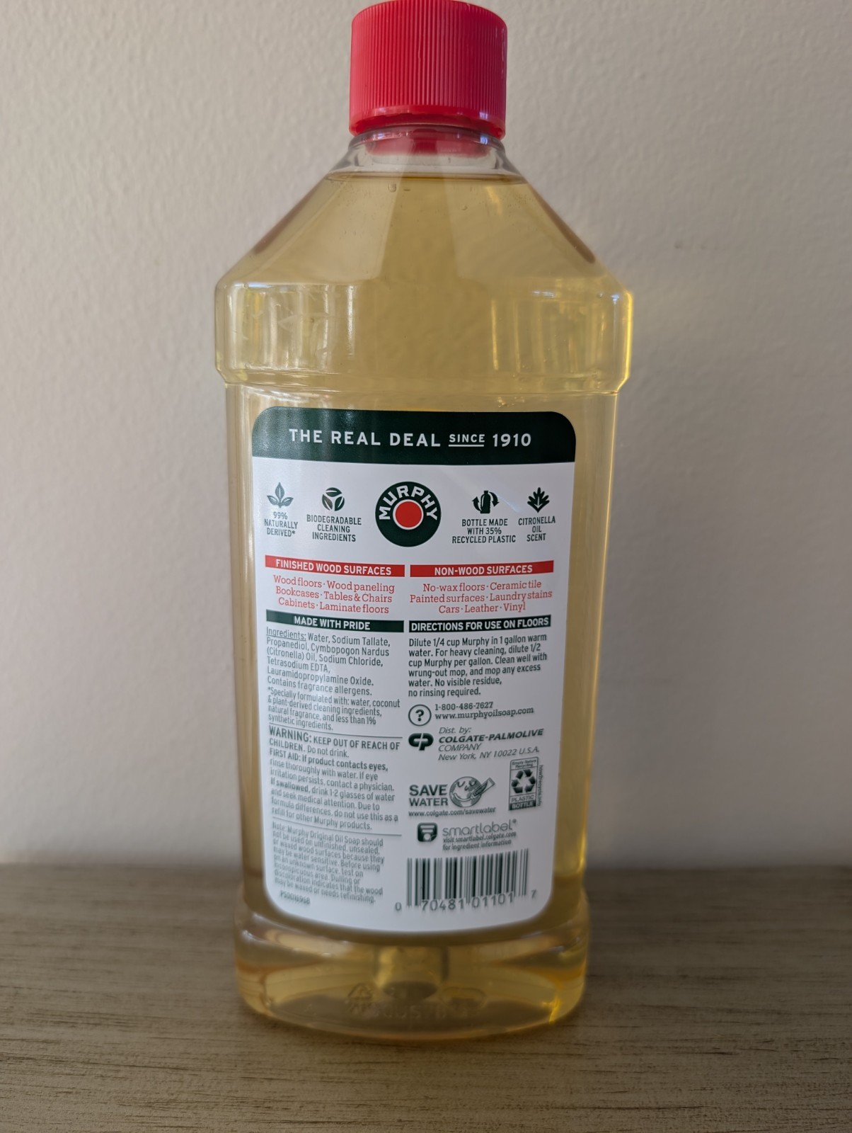 Murphy Oil Soap Original Concentrated Wood Cleaner Liquid 16oz – 98% Natural