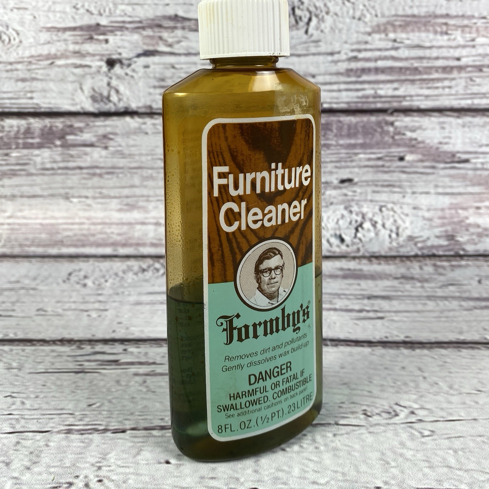 Formby’s Furniture Cleaner 8 fl oz Container Half Full Vintage Discontinued