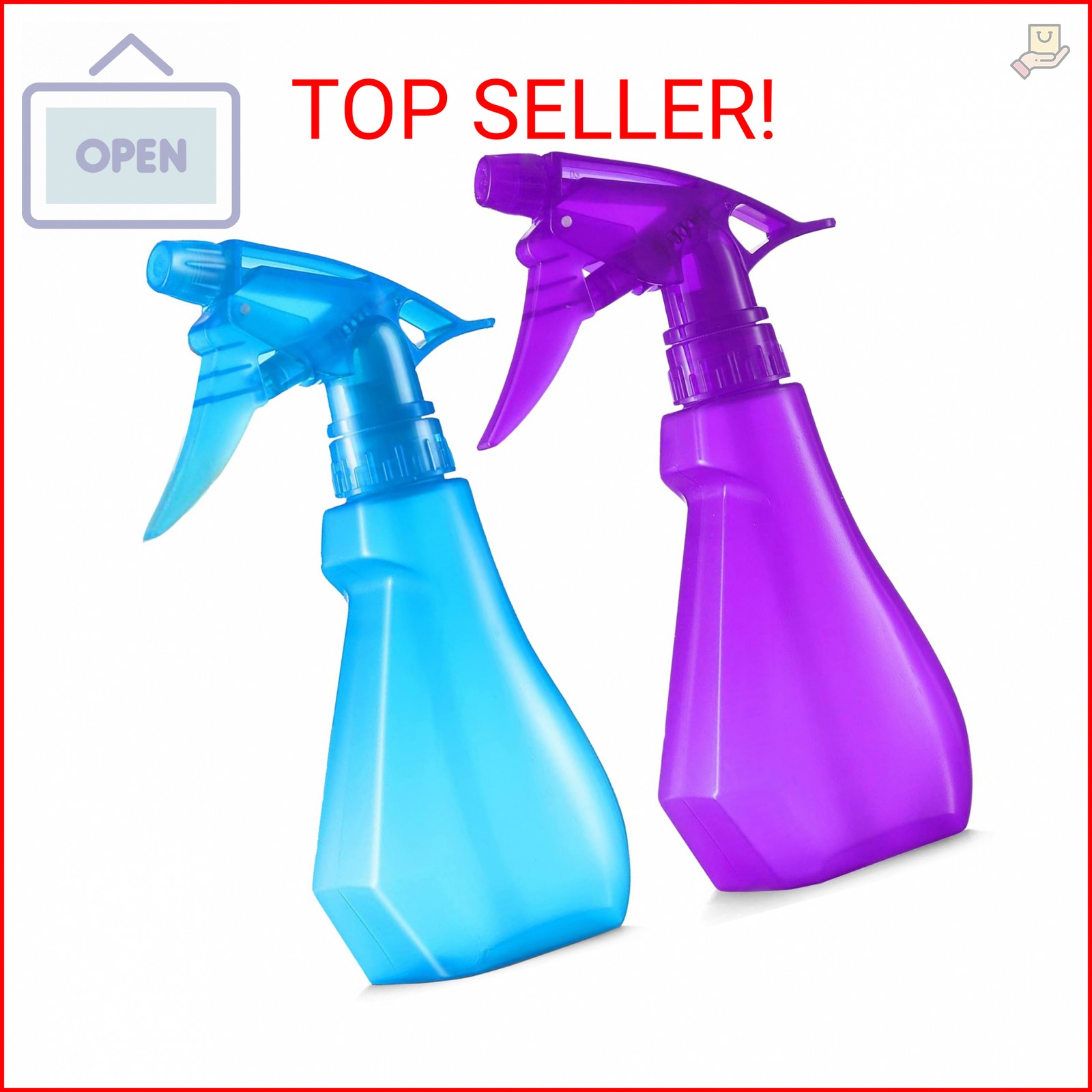 DilaBee 8oz 2-Pack Empty Spray Bottles for Cleaning Heavy Duty, Small Spray Bott