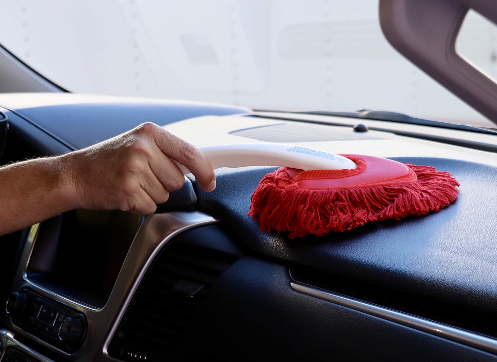 California Mini Duster Red Utility Sponge for Dusting Car Home Appliances