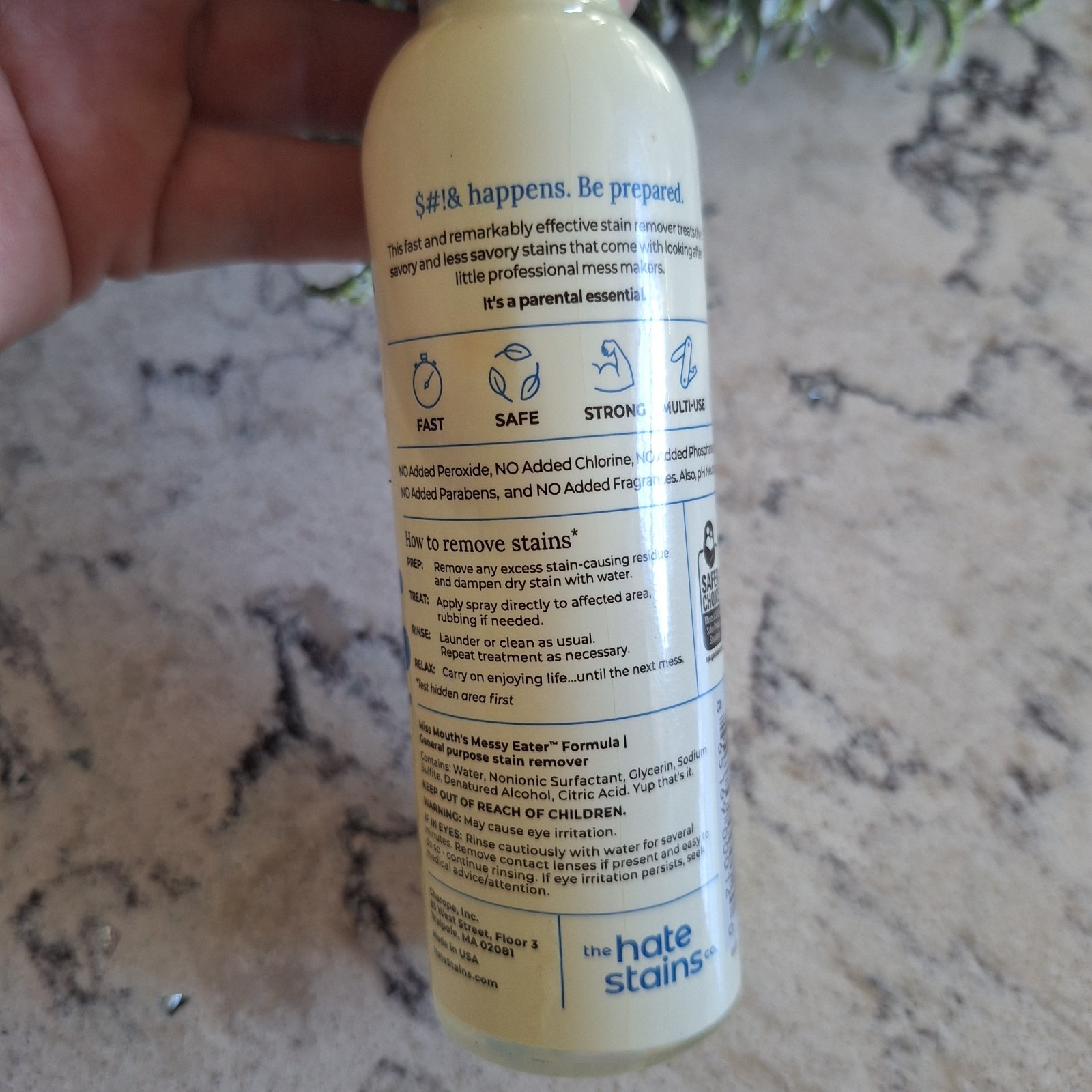Miss Mouth’s Messy Eater Stain Treater Remover Spray 4 Fl Oz Hate Stains Company