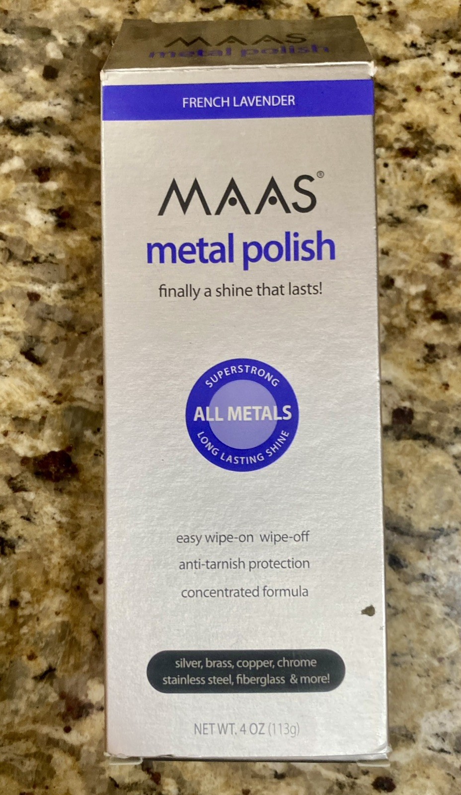 MAAS Fine Polishing Creme For All Metal 4 Oz Concentrated Clean Protect Disc.