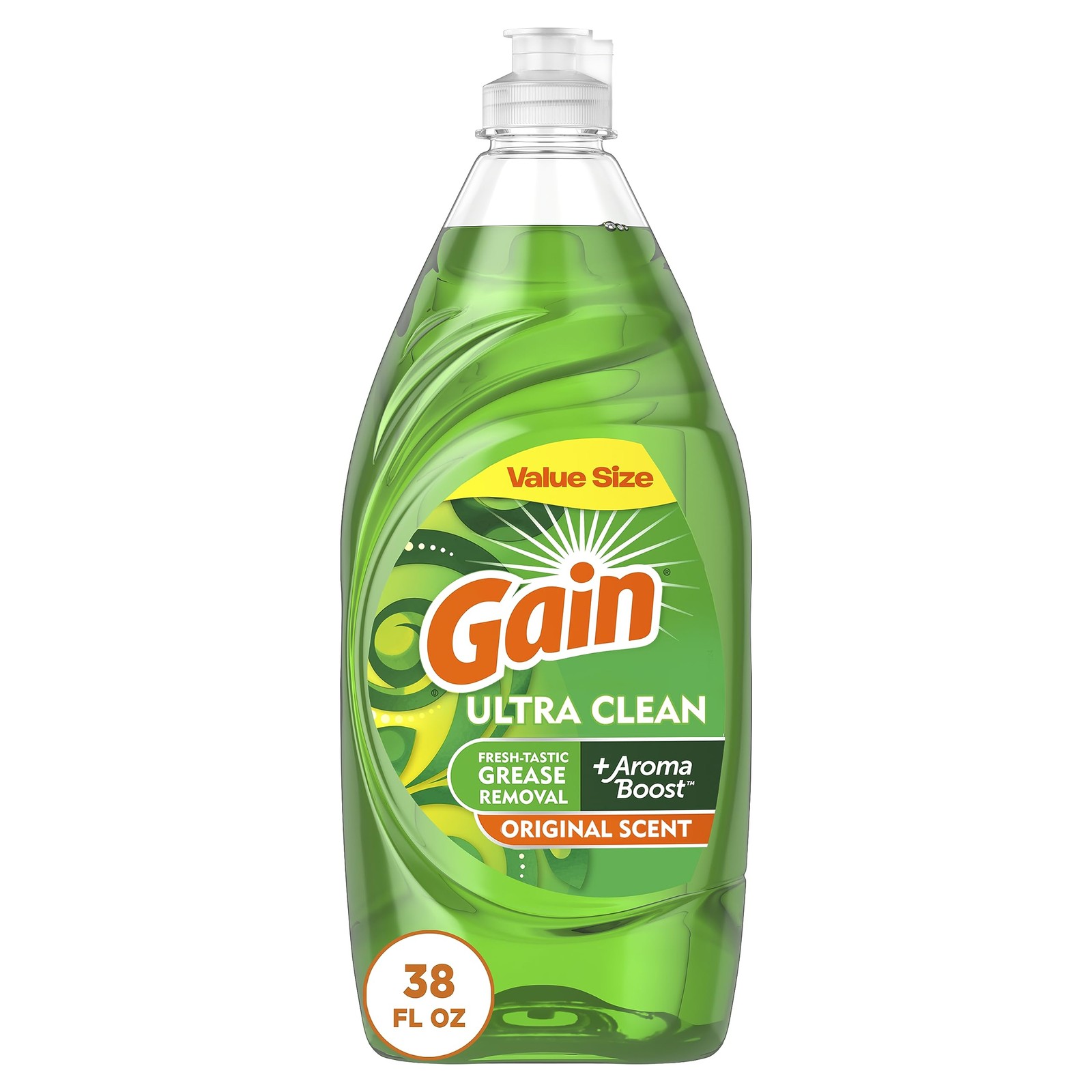 Gain Ultra Dishwashing Liquid Soap 38 Fl Oz Irresistible Scent Made In Usa