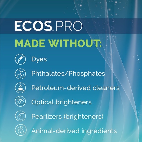 Ecos Pl9721/6 Dish Soap, Hand Wash, 25 Oz, Bottle, Liquid, Unscented,