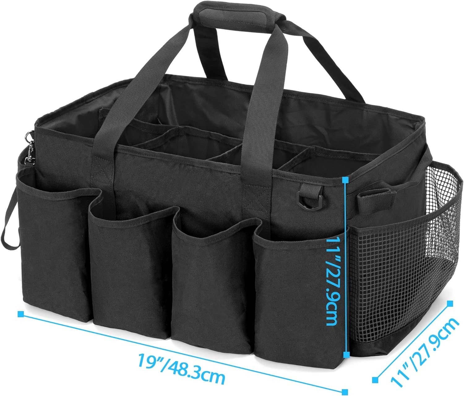 Extra-Large Cleaning Caddy with Multi Pockets for Home and Car Organization