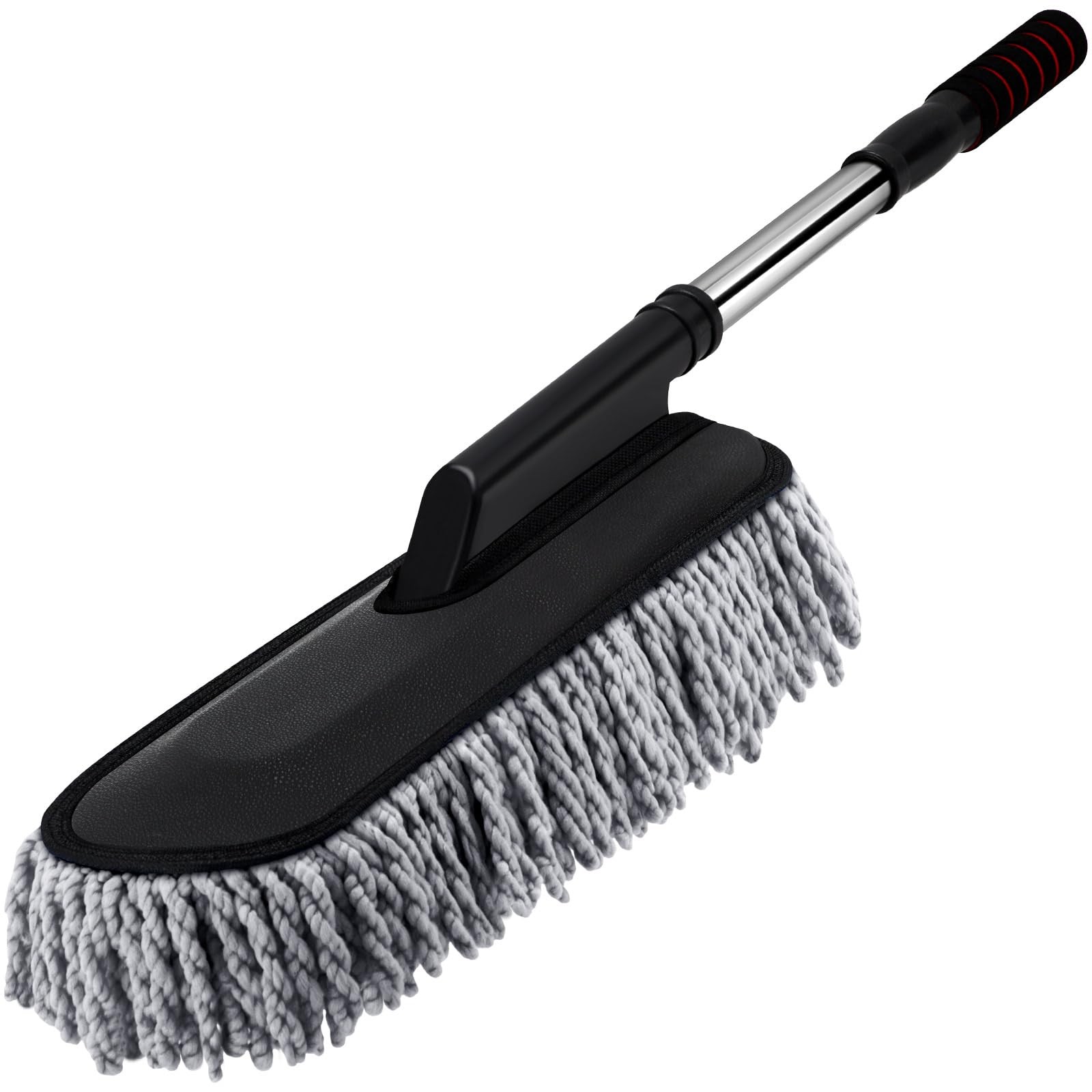 1 Pack Microfiber Car Duster Exterior Scratch Free with Extendable Handle Sof…