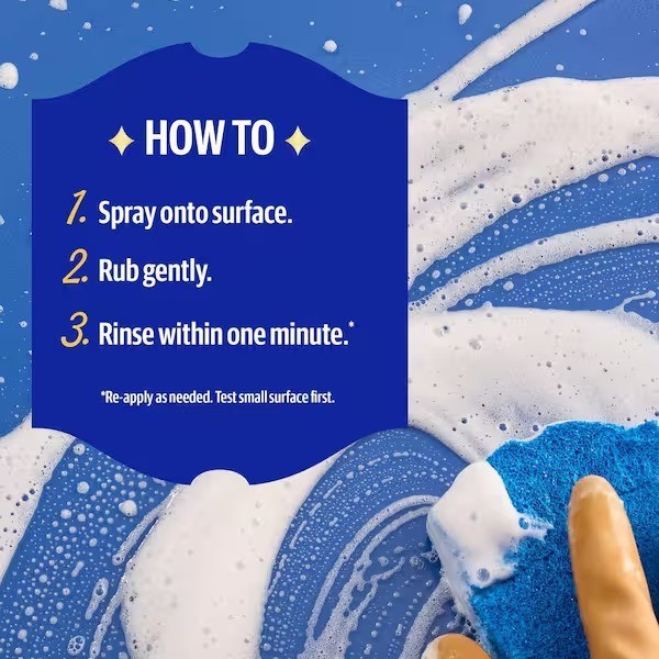 Bar Keepers Friend 25.4oz Spray & Foam Superior All-Purpose Cleaner Remove Stain