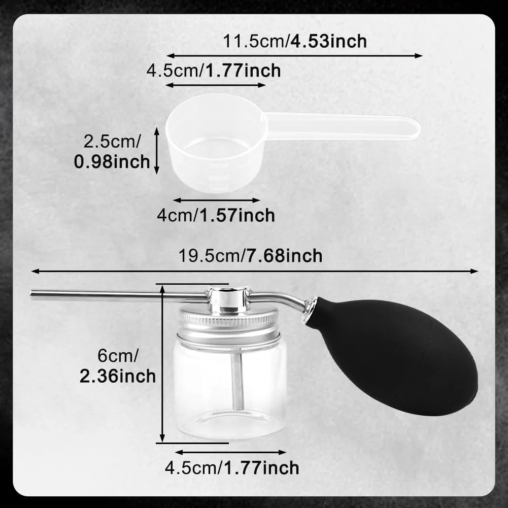 Diatomaceous Earth Powder Duster, Bulb Duster Garden Duster Applicator, Puffer D