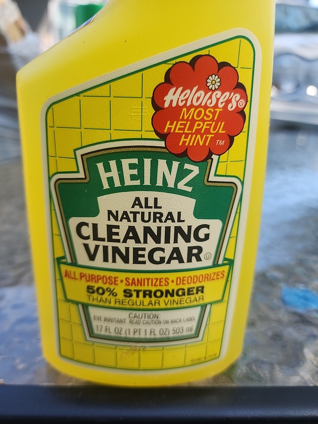 Vintage Heinz All Natural Cleaning Vinegar Spray Discontinued Partial Bottle