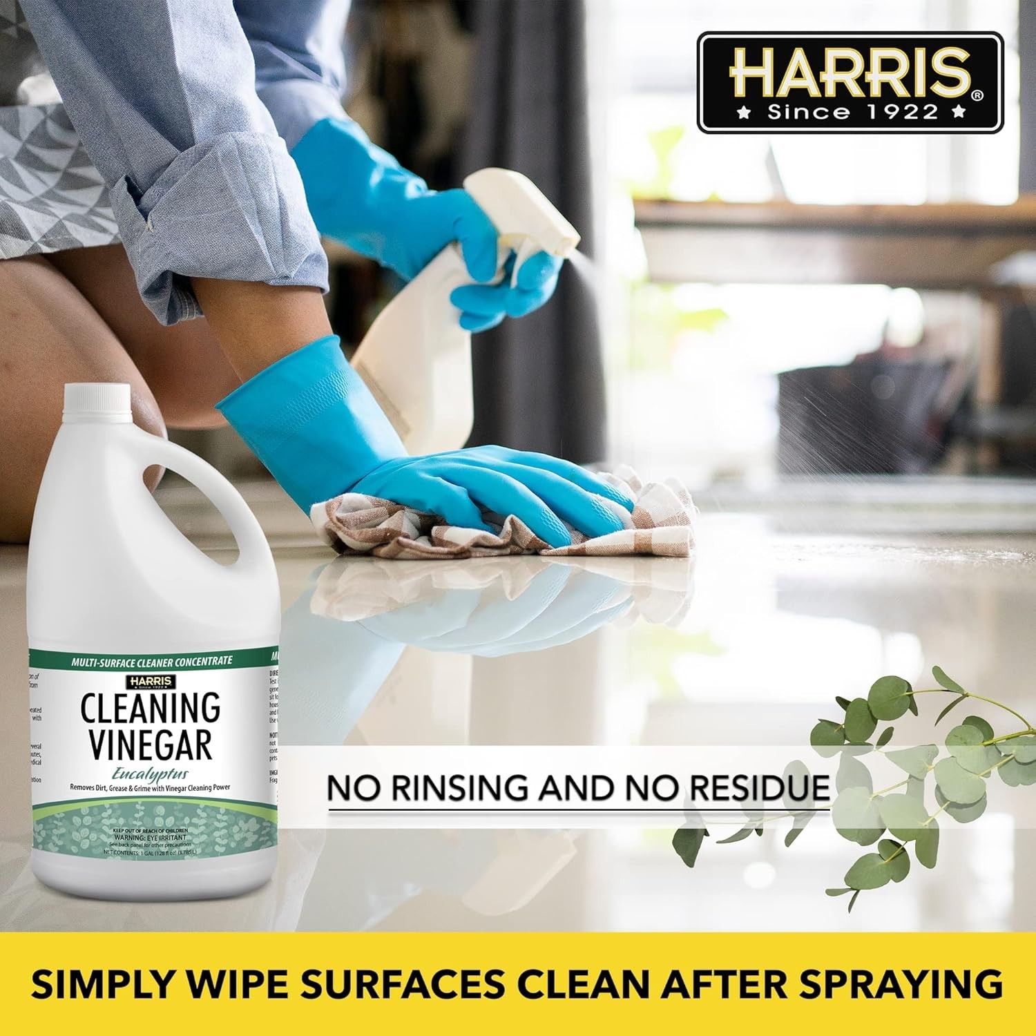 Cleaning Vinegar All Purpose Household Surface Cleaner, 128oz Eucalyptus with…