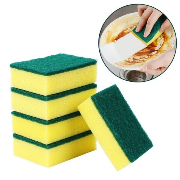 10 Pieces Square Shape Kitchen Dishwashing Cleaning High-Quality Spong