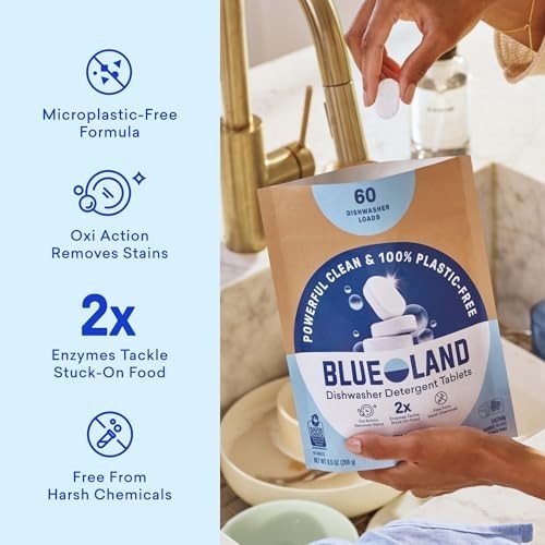 Blueland Fragrance Free Dishwasher Detergent Tablets – 9.5oz/40ct