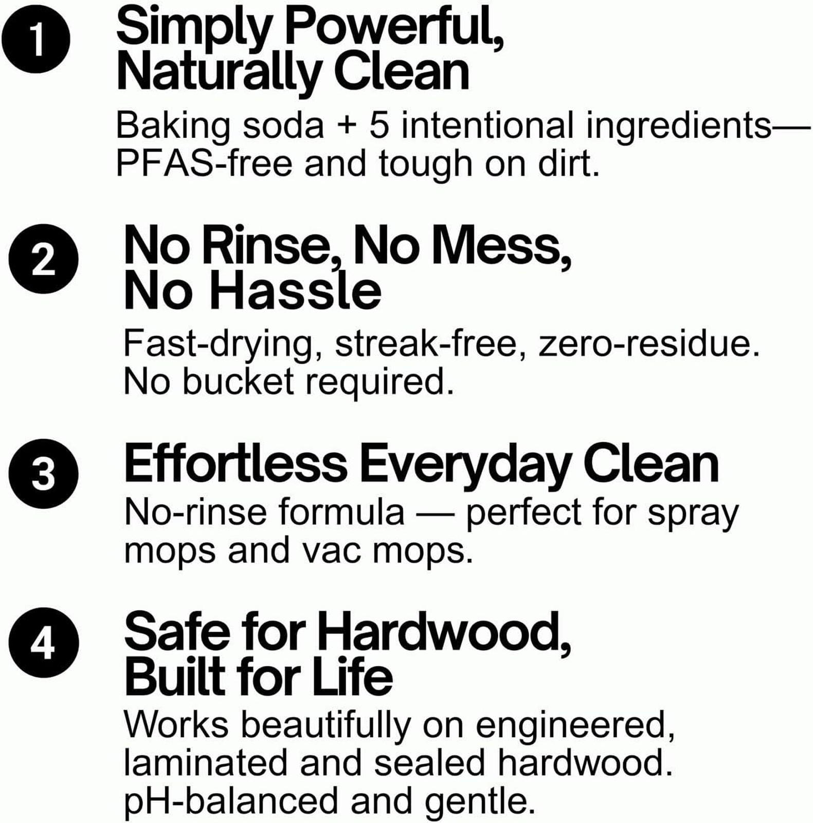 Hardwood Floor Cleaner 27 oz Streak-Free No Residue pH Neutral Made in USA