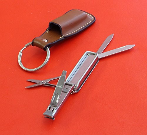 German HEARD HEAD LF2000 Keychain Pocket Nail Clipper Stainless Steel 2.2