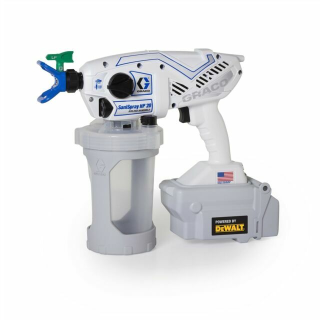 Graco 25R791 Sanispray Hp 20 Cordless Handheld Airless Disinfectant Sprayer