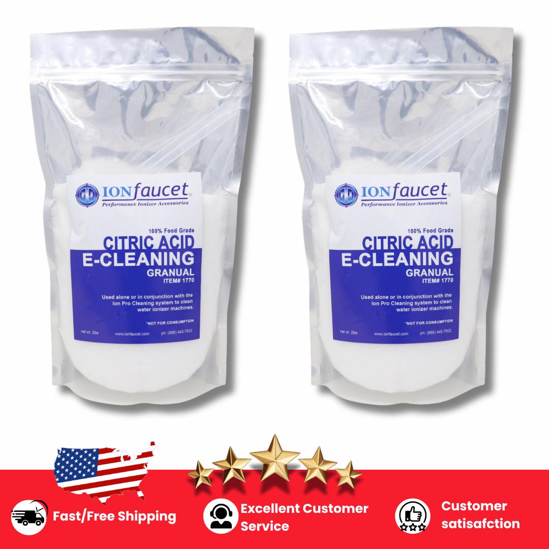 Cleaning Powder 2x2lbs KANGEN ENAGIC New Alkaline Water LEVELUK E Cleaner Citric