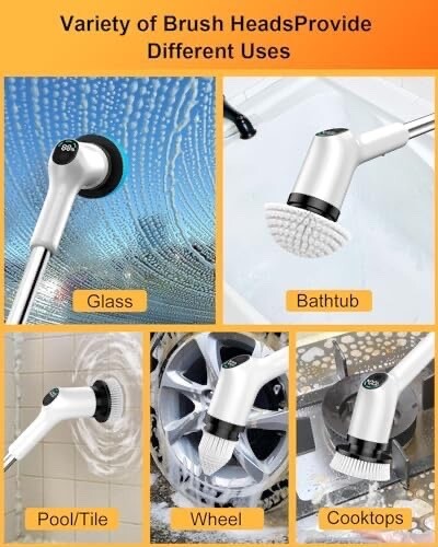 Cleaning Brush, Battery power, rechargeable, multi-cleaning brush/pads