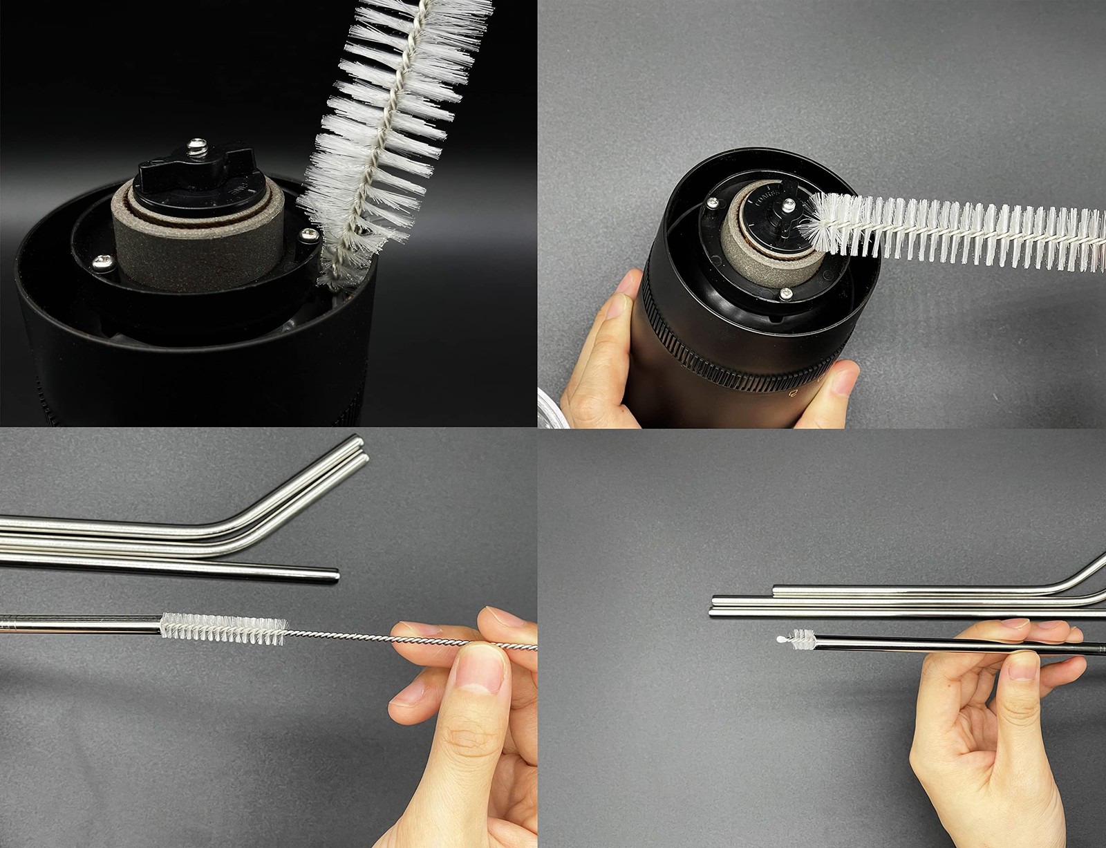 12 PCS Straw Cleaner Brush kit with 2mm-25mm /6.5-10 INCH for Tube and Pipe.T…