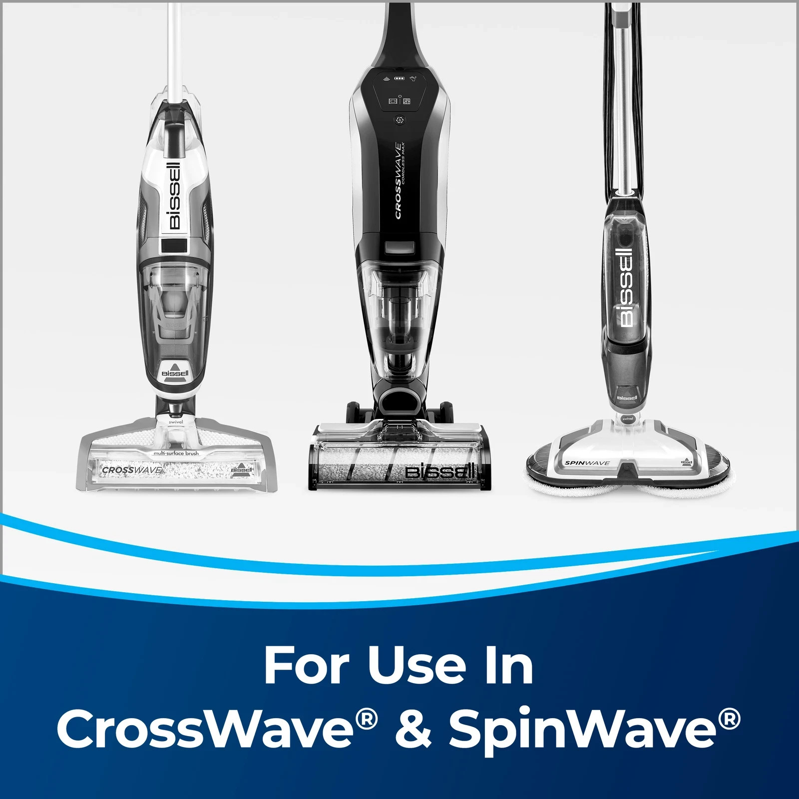 NEW 2 BISSELL Wood Floor Formula for CrossWave & SpinWave – 8 oz Each