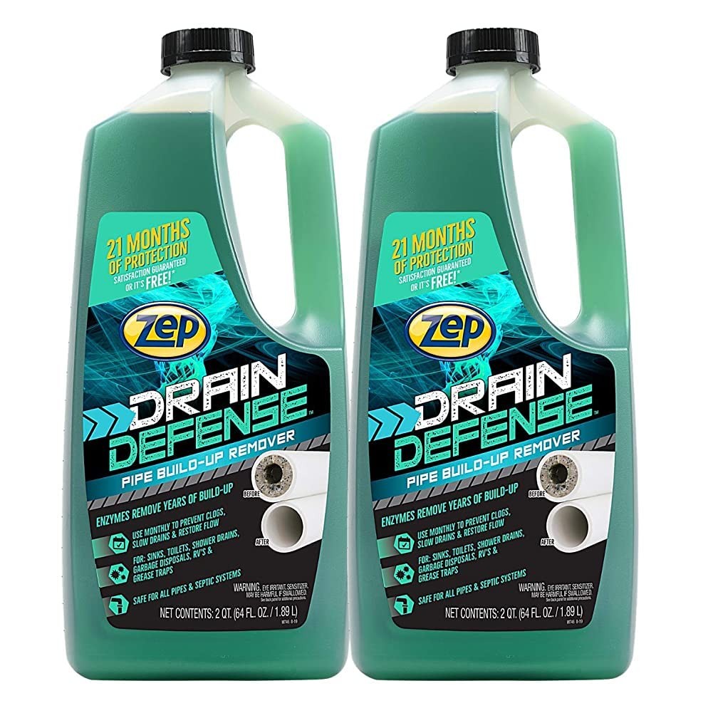 Pipe Build Up Remover 64 fl oz Zep Drain Defense Build Up Remover Drain Cleaner