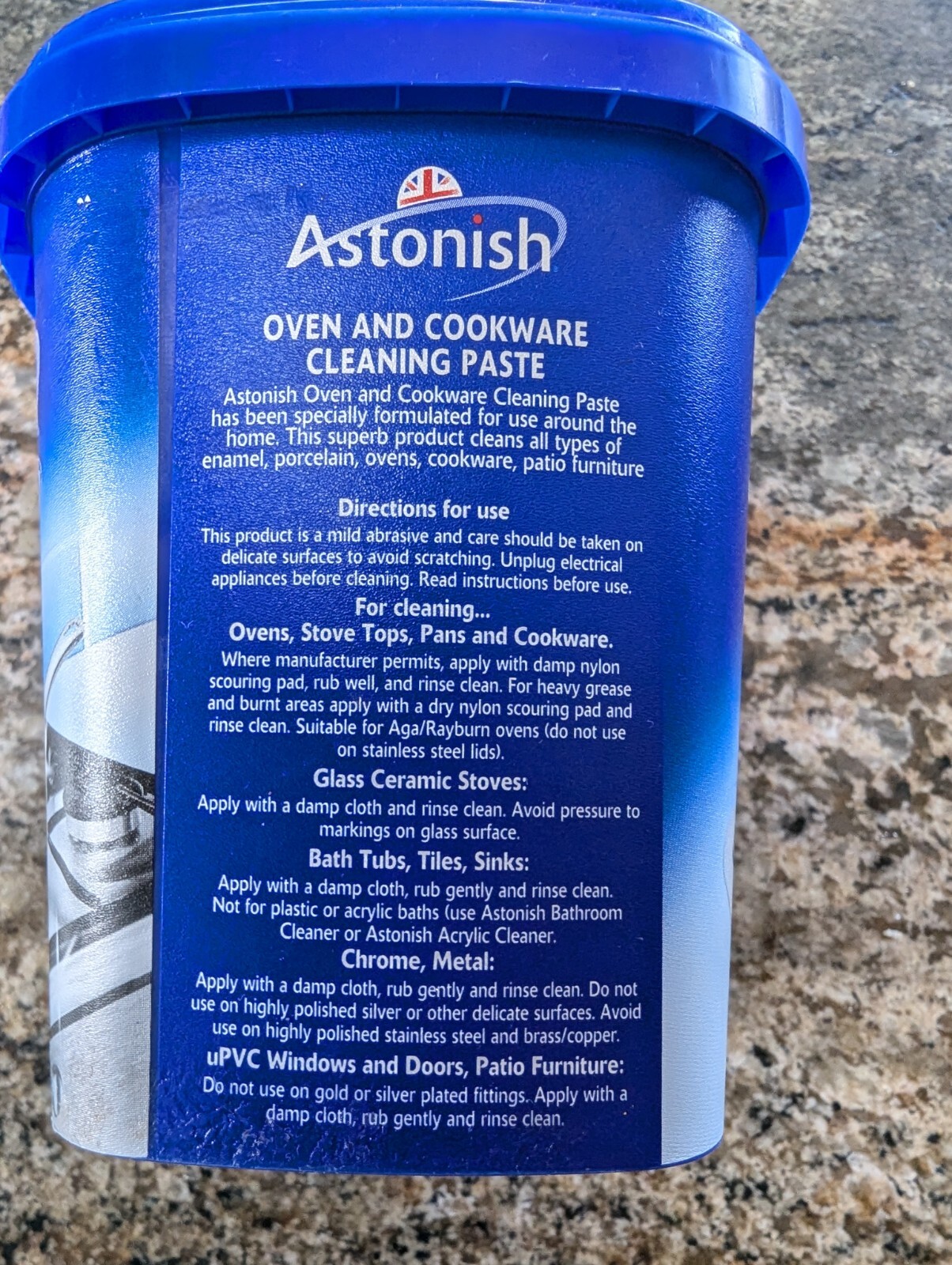 New Astonish Oven & Cookware Cleaner Cleaning Paste 500 g 17.6 Oz