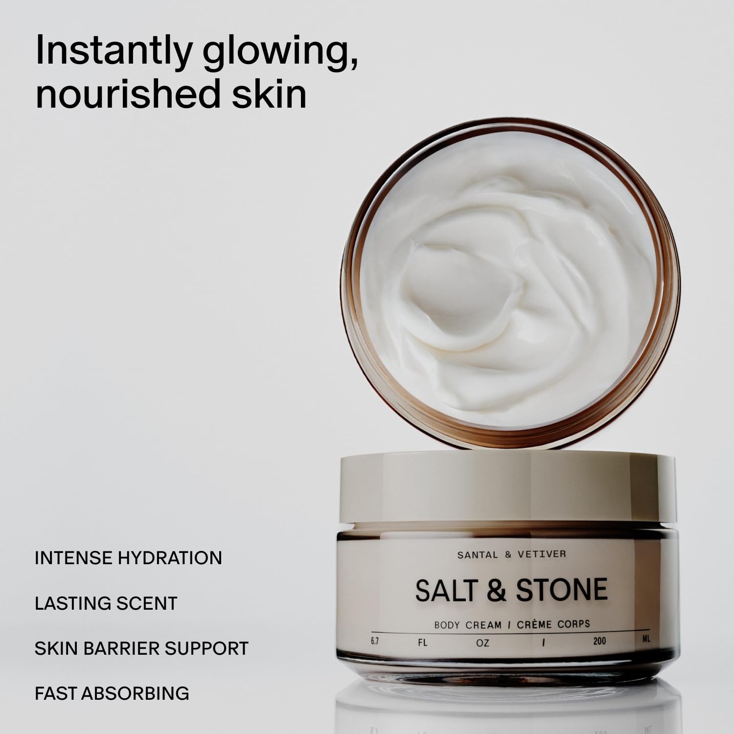 Salt & Stone Body Cream | Hydrating Formula with Seaweed Extracts, Spirulina &