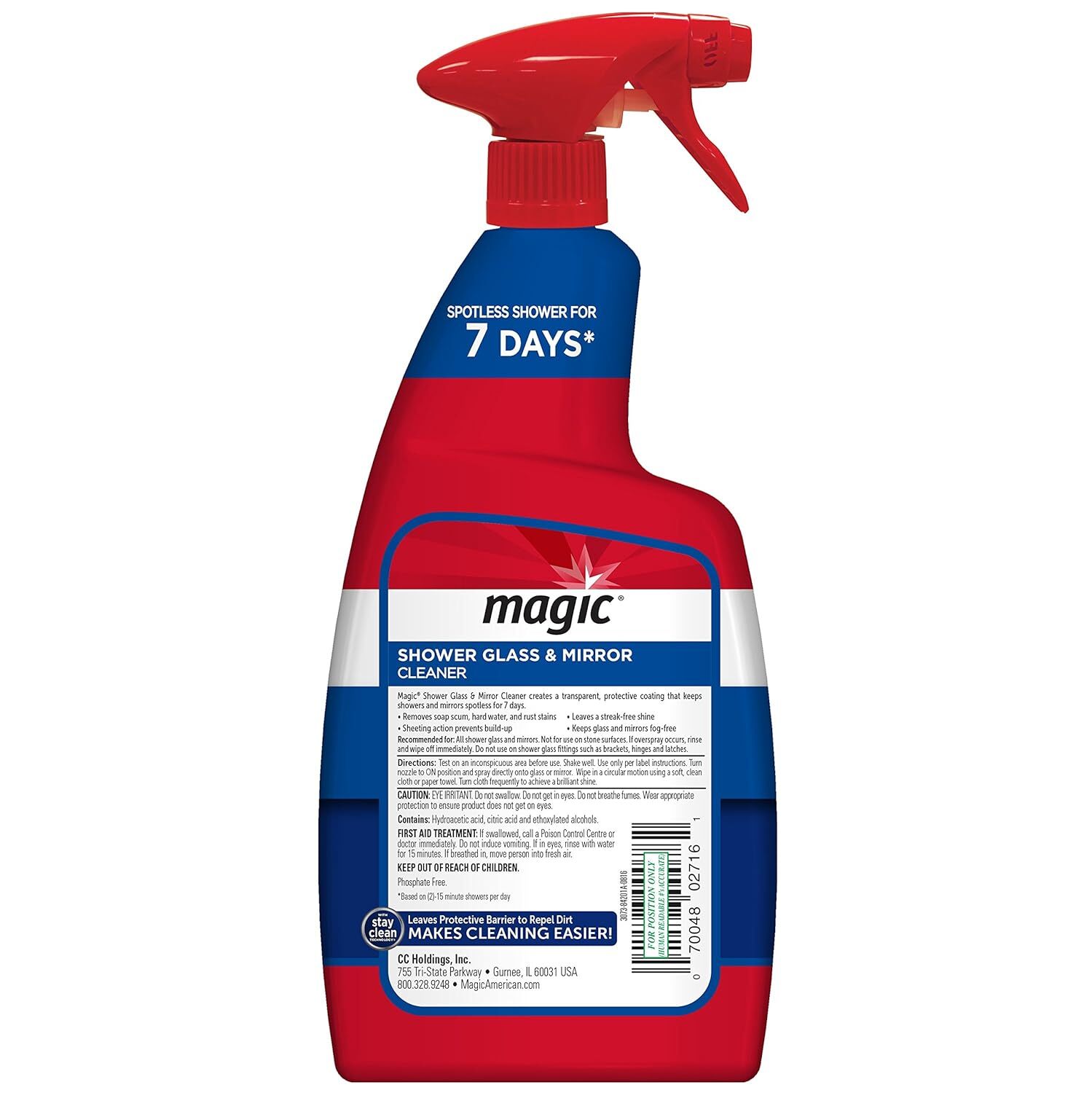 MAGIC Shower Glass & Mirror Cleaner Trigger, 28 fl oz