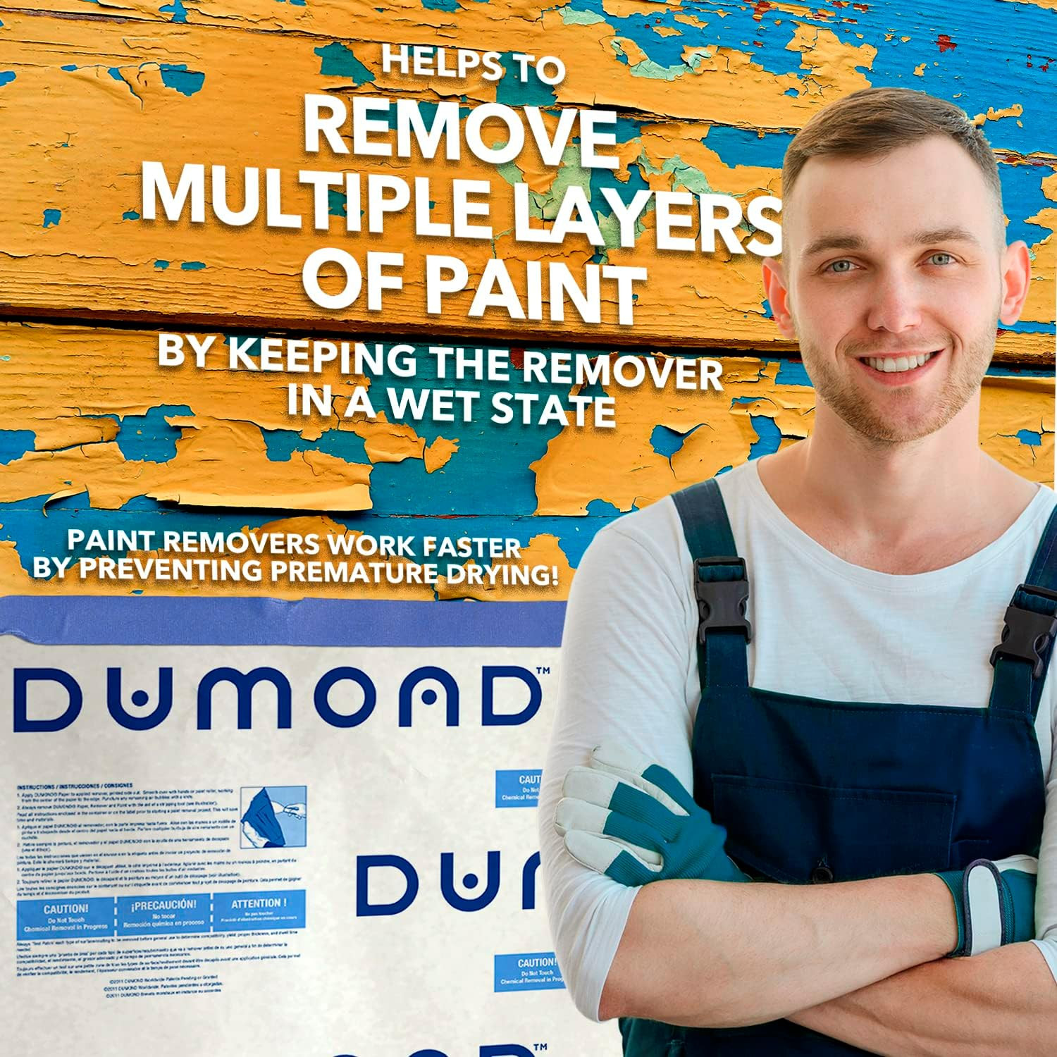 Laminated Paper – Keeps Paint Removers in Wet State – Extends Product Life & Sp
