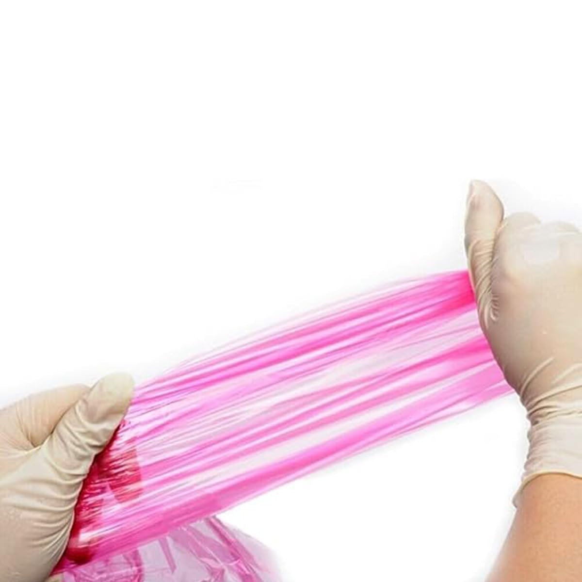Jcwto 50pcs Disposable Long Plastic Full Arm Vet Gloves Large, Transparent